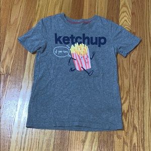 Gray short sleeve T-shirt